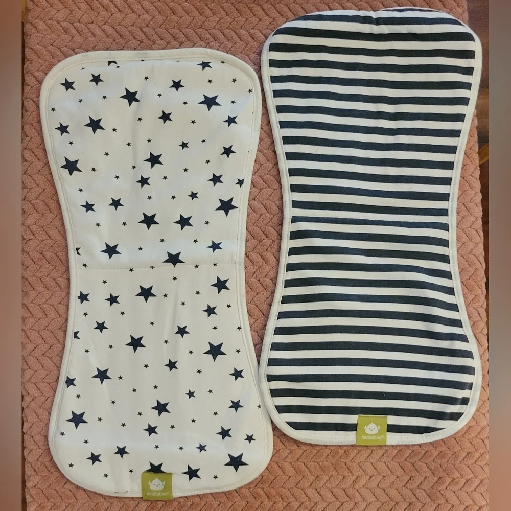 NWOT 2 Kea Babies Stars and Stripes Baby Burp Cloth Set